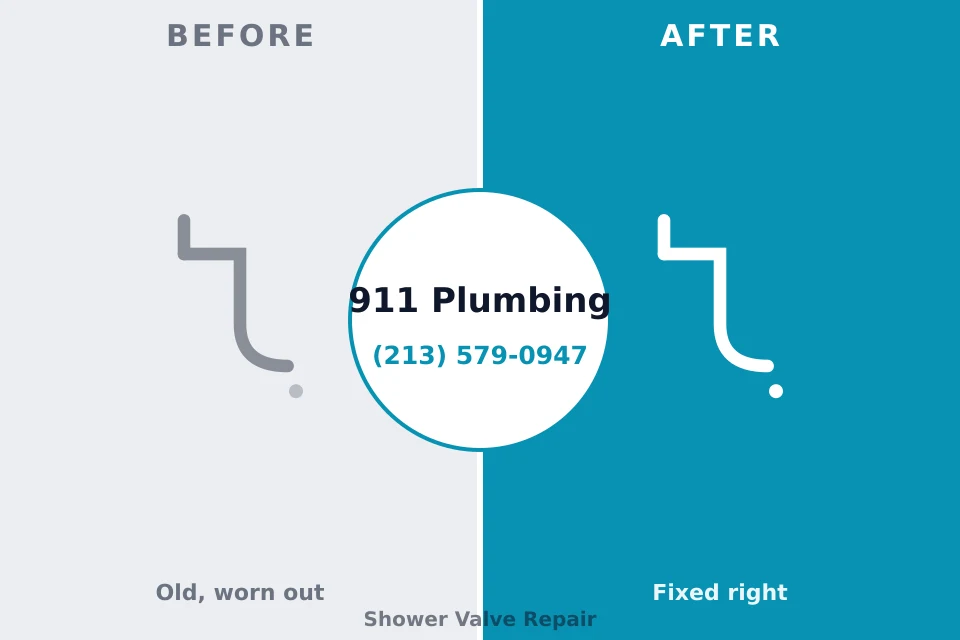 Before and after: plumbing repair South Sioux City, NE